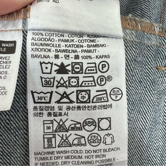 Levi’s Trucker Jacket Jean Denim Medium Wash S Cotton - Picture 4 of 5